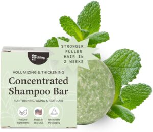 The Earthling Co. Shampoo Bar - Promote Hair Growth, Strengthen & Volumize All Hair Types - Paraben & Sulfate Free formula with Natural, Vegan Ingredients for Dry Hair (Simple Fresh, 3 oz)