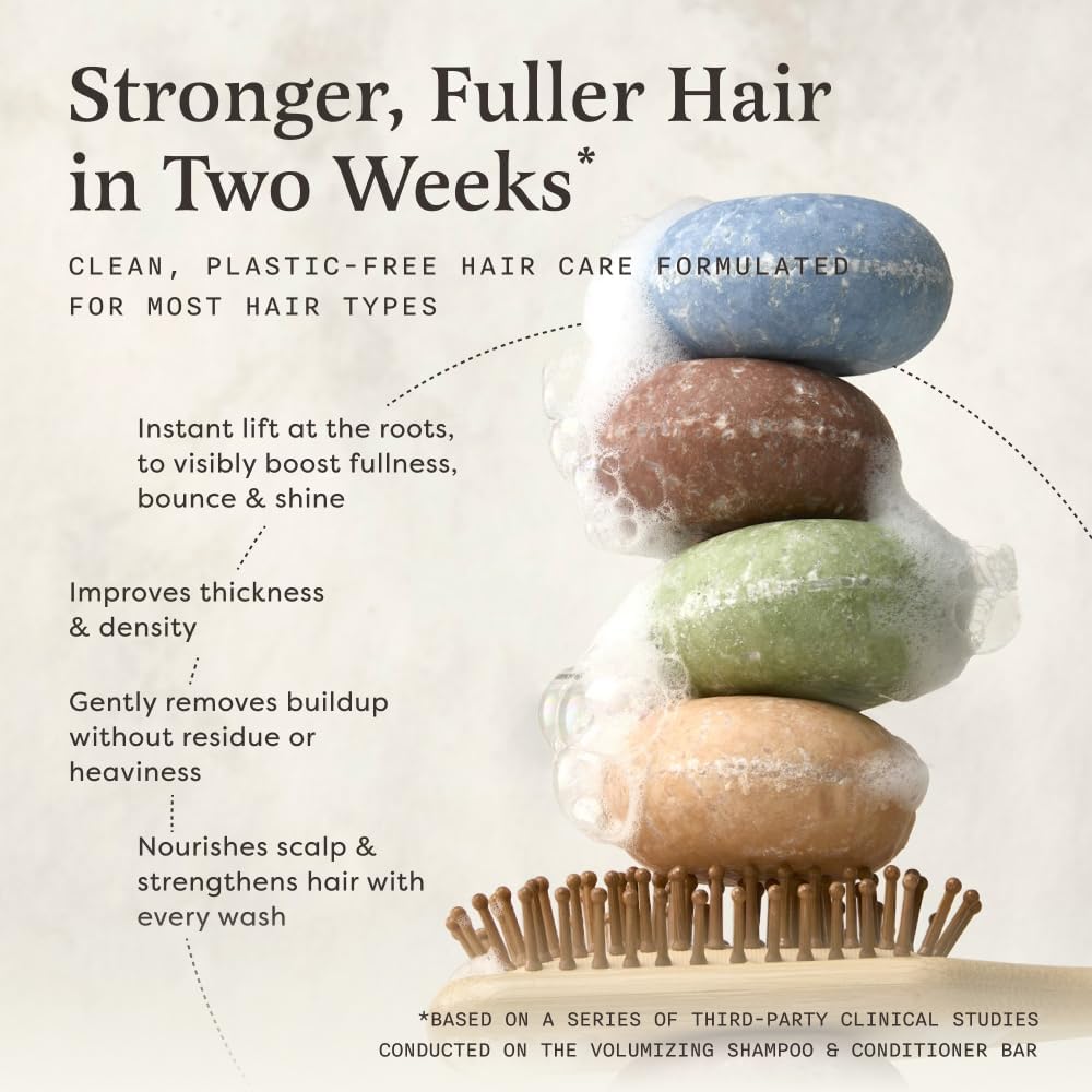 The Earthling Co. Shampoo Bar - Promote Hair Growth, Strengthen & Volumize All Hair Types - Paraben & Sulfate Free formula with Natural, Vegan Ingredients for Dry Hair (Simple Fresh, 3 oz) - Image 2